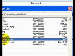 MYOB Training - Learn MYOB Basics for Free. 02 Purchases