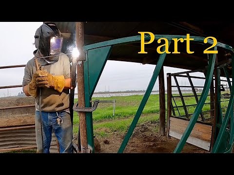 Building a Fence Line Round Bale Feeder Part 2- It’s Done!