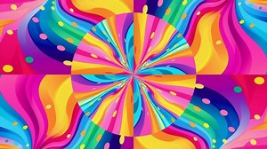 Download Colorful swirling patterns create vibrant visuals for music experiences for free