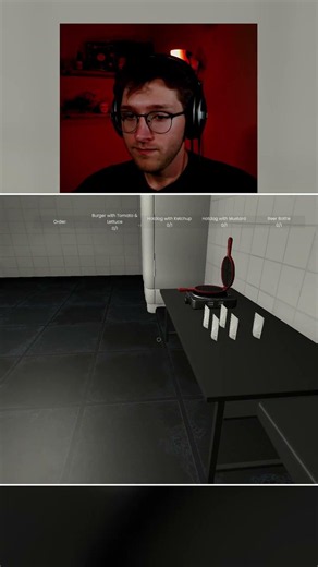 Hotdog Making Skills! #gaming #funny #scary#reaction #hotdogkiller