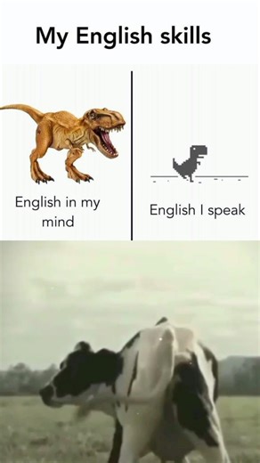 My eglish 😒 Memes funny cow dance #shorts #memes