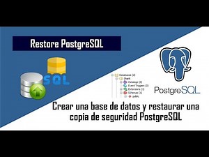 Create a PostgreSQL database and restore a PostgreSQL backup