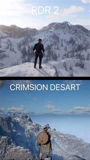 Crimson Desert vs RDR 2 Fall Damage Comparison 😱 Realistic vs Unreal#shortsfeed #shorts