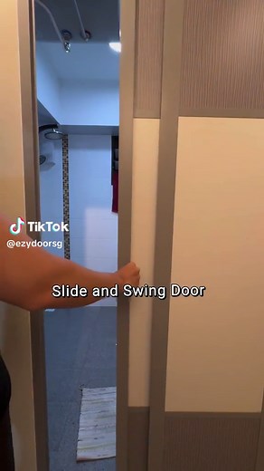 Introducing our sleek, customizable Slide and Swing Door—trackless and stylish! Experience functionality, style, and quality for your bathroom or kitchen needs. For further details, feel free to message us or visit our carousel if interested! 🫡 #aluminiumdoors #slidingdoor #interiordesign #bathroom #singapore #homestyling #door #homeimprovement #hdb #condominium #renovate #bto #swingdoor #ezydoor#bifolddoors #supporocalbusiness #sghomeinterior #sghomedecor