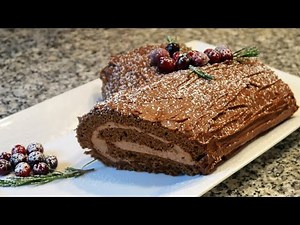 How to Make An Amazing Chocolate Log Cake/BÛCHE DE NOËL