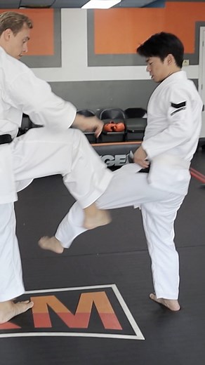 Karate side kick application #martialarts #karate #kungfu #wushu | Kevin Lee