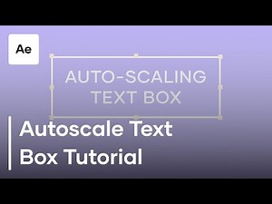 How To Create An Autoscale Text Box In After Effects