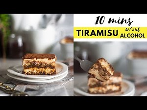 10 mins Easy Tiramisu recipe without Alcohol - Last Minute Dessert recipe