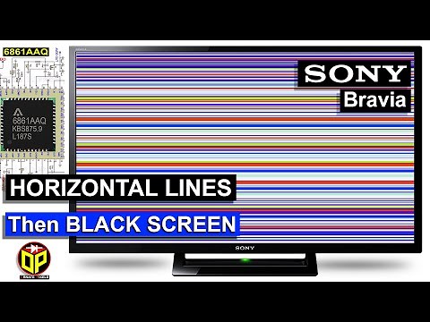 Horizontal lines then Black Screen Problem on Sony Bravia LED TV Screen | HV320WHB-N5M Panel Repair