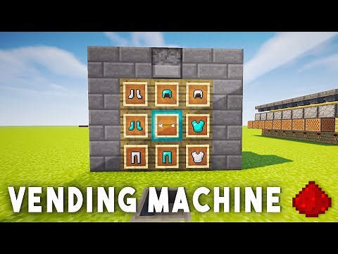 REDSTONE VENDING MACHINE - Minecraft Redstone Tutorial (MCPE, Xbox One, 360, Wii U, PS3, PS4)