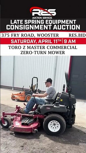 Toro Z Master Commercial Zero-Turn Mower #RES #RESbid #ConsignmentAuction #Equipment #Construction