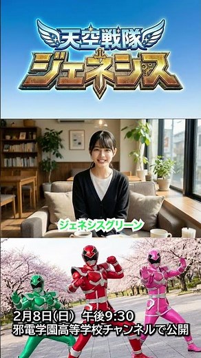 New program: Tenkuu Sentai Genesis (Genesis Green ver.)
