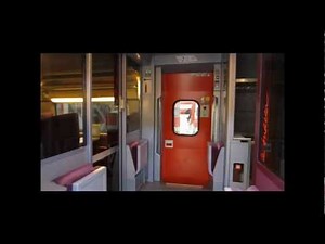 TGV Innenausstattung - 1. und 2. Klasse und Bistro: Ausfahrt des TGV von Frankfurt nach Paris Est (F