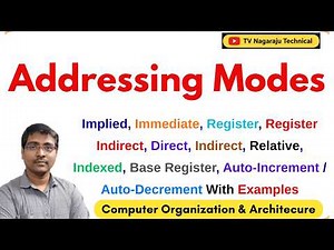 Addressing Modes in Computer Organization | Effective Address Calculation With Examples | COA
