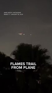 A Boeing cargo plane was caught on video appearing to spark after reporting an engine failure over Florida, according to the Federal Aviation Administration. The plane returned safely to Miami International Airport. | ABC7NY