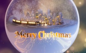 Glittering Christmas Typography (Square) | Renderforest