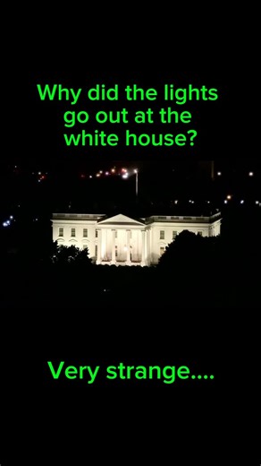 Matthew Anderson on Instagram: "Why did the lights go out at the white house? Very strange... #whitehouse #creepy #blackout #WW3 #foryou #explore"