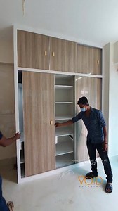 Ongoing interior works at Mirpur 2. Call us : 0168 77 000 00. Total cost : 7,25,000 bdt Scope of work: 1. Tv cabinet, 2. False ceiling, 3. Shoe rack, 4. Dinner wagon, 5. Kitchen cabinet, 6. Room cabinet ( 1 bed), 7. Toilet basin cabinet. 8. Reading table with bookshelf, 9. Spot lighting, 10. Indirect light, 11. Louver partition and showcase. Materials: Acrylic board in room cabinets and kitchen. Red oak veneer in tv cabinet, shoe rack etc. www.voidinterior.com | Void interior