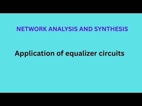 Application of equalizer circuits 