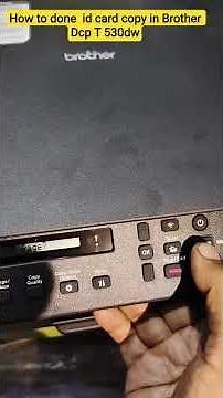 how to done id card copy in Brother Dcp t530dw #dcpt530dw #brotherprinter