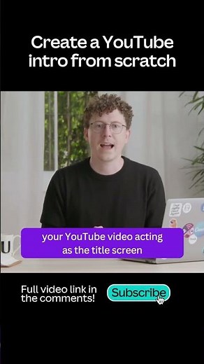 Easy YouTube Intro in Canva #shorts #canva #video #howto