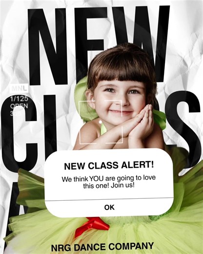 NRG Dance Company has a new class coming this February!! Registration will open THIS FRIDAY! Introducing DANCE 101 Best suited for ages 6-10 that are interested in trying dance but have NO IDEA what they wanted to do! Dance 101 will be offered in TWO Eight Week sessions and ran very different than our traditional schedule. Dancers will explore ballet, tap, jazz, hip hop and tumbling in the Eight Week Course so when they complete the course they have a better idea of the class or classes best for