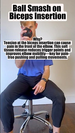 Relieve Biceps Tendon Pain | Ball Smash for Elbow Relief #painrehabb