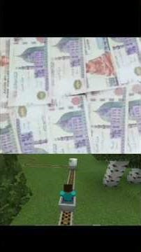 شاهد صناعه القطر في ماين كرافت #minecraft #animation ازاي تكسب فلوس من ماين كرافت