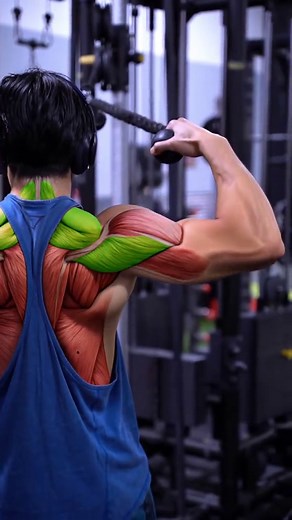 Carve your Body with Face Pulls ⚠️ Step 1: When starting the exercise, if it's available, attach 2 Ropes in the Cable instead of 1 for Maximum Range of Motion. Step 2: Instead of Grabbing the Rope with a Regular Grip, Reverse your Grip so you can Target more of your Rear Delts. Step 3: Instead of Pulling to your Chest, this will target your Mid-Back, so focus on Pulling at Eye Level. Step 4: Instead of Pulling the Rope Directly Towards your Eyes, Make sure you Pull them Apart so you can increase