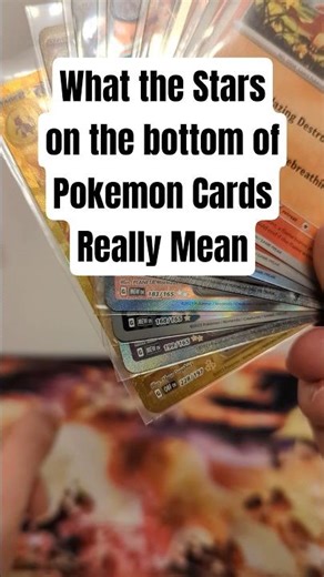 These Pokemon Card Stars Actually Mean Everything #pokemon #pokemontcg #pokemoncards