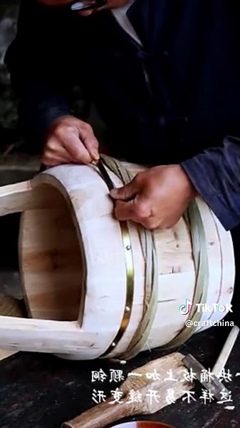 Wooden bucket #craftchina | Craft