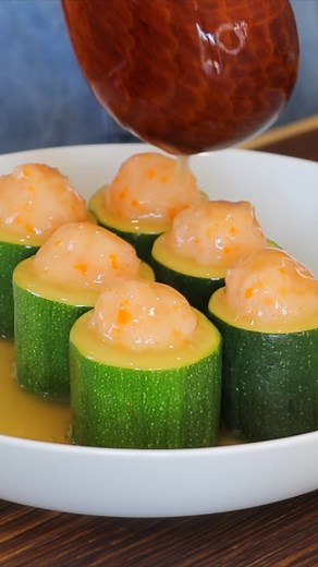 84K views · 1K reactions | Shrimp Stuffed Zucchini That’s NEXT LEVEL!...
