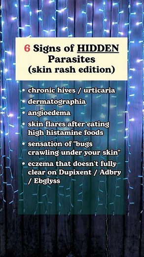 6 Signs Of HIDDEN Parasites 🪱 #shorts