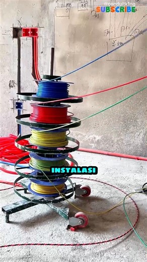 Alat Ini Memasukkan Kabel ke Pipa Conduit Hanya Pakai Bor! (@conduitk1ng)