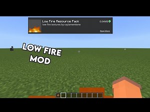 Low Fire mod for MCPE 1.21+ 🤯