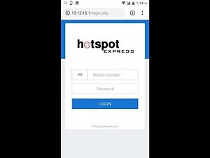 Hotel WiFi login through SMS-OTP