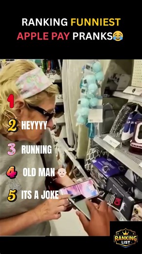 RANKING FUNNIEST APPLE PAY PRANKS😂 #pranks #funny