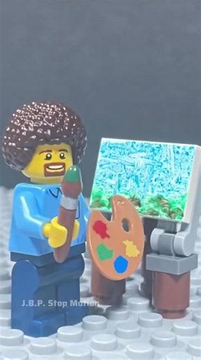 LEGO Bob Ross stop motion #lego #stopmotion