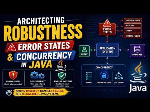 Architecting Robustness|Error States and Concurrency in Java|Naman Bharti Classes