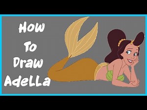 How to draw adella from little mermaid