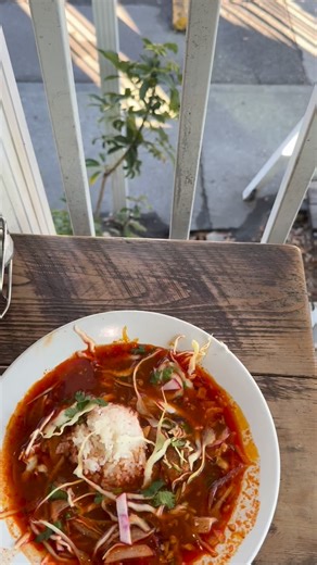 This week’s dinner specials at Front Porch 👇 Starter Pork pozole — authentic Mexican pork & hominy soup with rice, radishes, cilantro, red onions, and cabbage. Comfort food that means business. Entrée Braised short rib, slow-cooked and rich, served over creamy cheese polenta with broccoli, finished with red wine demi-glace and crispy onions. Yeah… this is the one. Dessert Apple strudel à la mode with vanilla ice cream, topped with white chocolate and caramel drizzle. End on a high note. | Front