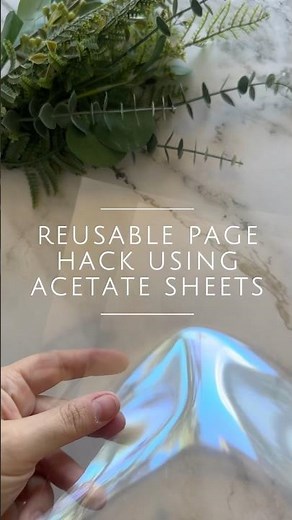 Create reusable planner, notebook, or study journal pages using 2 acetate sheets! #discboundplanner