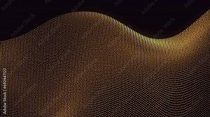 Background Design for Abstract Waving Particle Technology. Particles in an abstract wave that move like dots. Stock Video