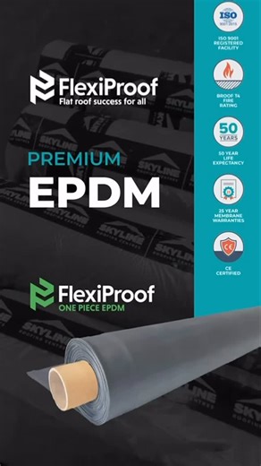 Skyline Roofing Centres on Instagram: "Installing a flat roof? If you’re looking for a complete EPDM flat roofing system, you can find the entire FlexiProof Flat Roof Systems range across our 12 branches. Drop into your nearest branch and get everything you need for flat roof success, or use our online EPDM Calculator for a free quote. skylineroofing.co.uk #skylineroofing #flatroof #roofingsupplies #roofer #epdm"