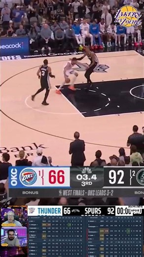 Huge block by Puro Osso and huge block by the Alien - Spurs 118 vs. 91 Thunder