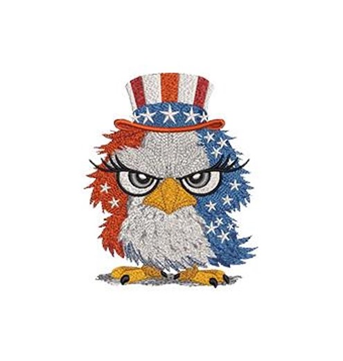 Patriotic Eagle Machine Embroidery Design: Uncle Sam Eagle, Detailed Realistic Textures(5 Sizes, 8 Formats Digital File) - Etsy