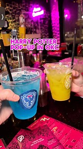 Save this for your next OKC night out. This Harry Potter themed pop-up bar has cozy vibes, themed cocktails, and total Hogwarts energy. You can find it at Millennium Lounge, 4709 N Western Ave. Millennium Lounge #okcthingstodo #okc #oklahomacity #harrypotterbar #okcdateideas | OKC Things To Do