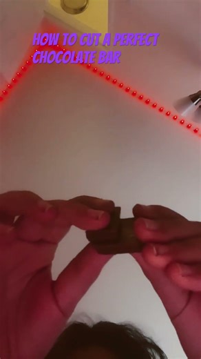 How to cut a perfect chocolate bar
