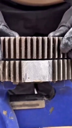 This gear should’ve been scrapped… 😳 Completely worn teeth. No replacement part. So instead of binning it… they rebuilt it from scratch. Drilled, re-in-forced and rebuilt. Would you repair it or replace it? #mechanic #metalwork #satisfying #repair #engineering #workshop | No.1 Engine Carbon Clean Company