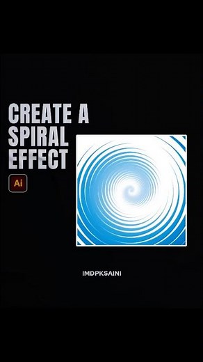 Create a Spiral Effect in Illustrator | Easy Spiral Design Tutorial